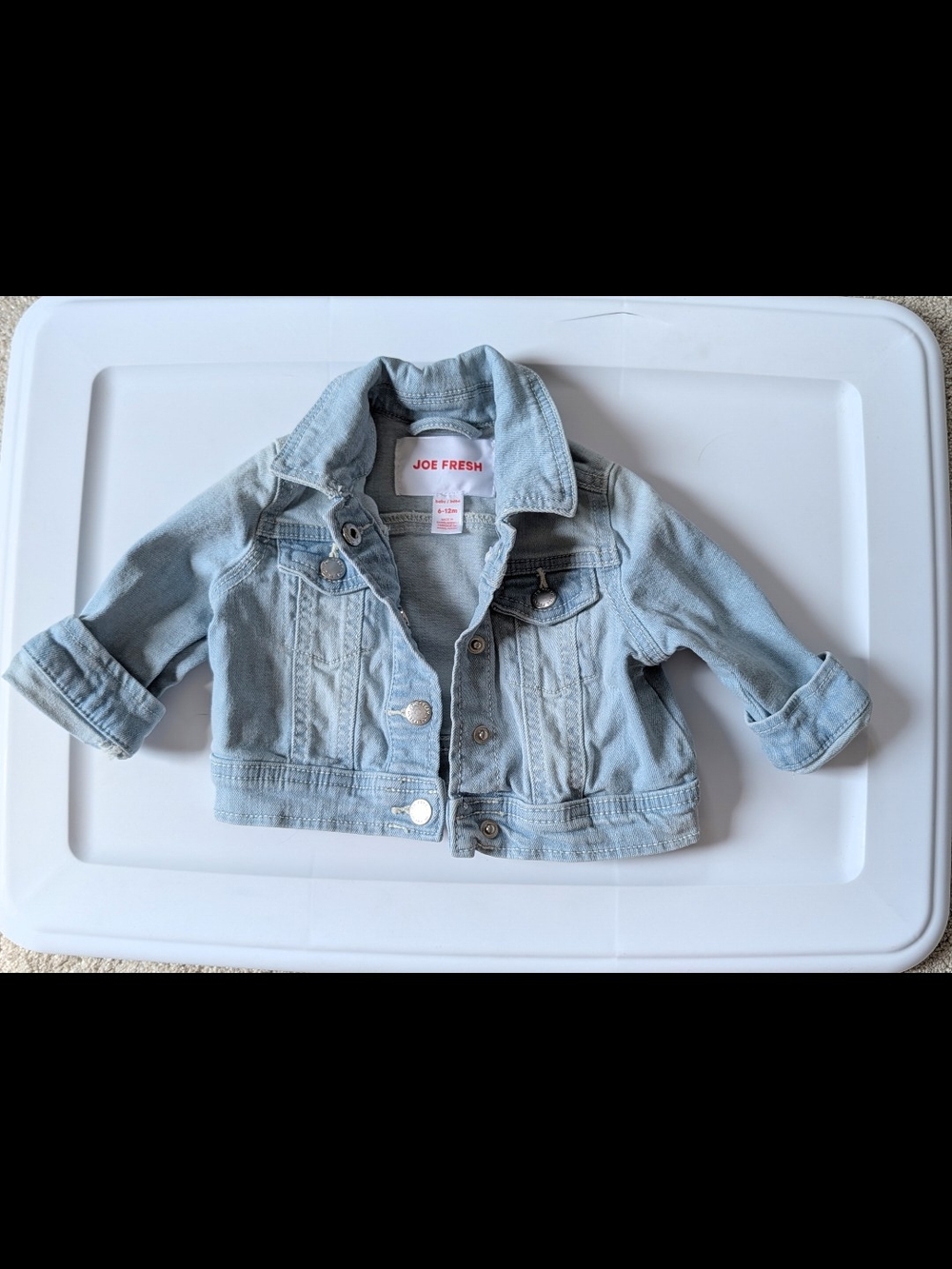 Joe Fresh Light Wash Denim Jacket for Toddlers - 6-12M